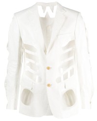 Мужской белый пиджак от Walter Van Beirendonck