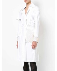 Женский белый плащ от Thomas Wylde