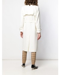 Женский белый плащ от Max Mara