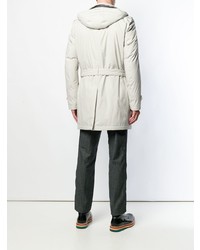 Мужской белый плащ от Herno
