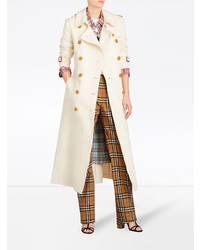 Женский белый плащ от Burberry