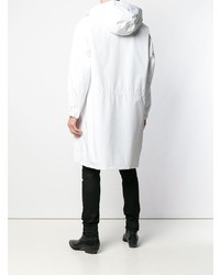 Мужской белый плащ от Helmut Lang