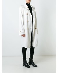 Женский белый плащ от Versace Vintage