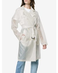 Женский белый плащ от Prada