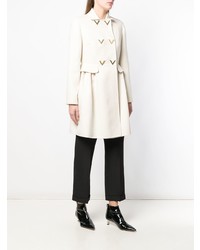 Женский белый плащ от Valentino