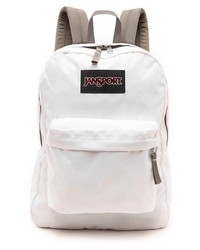 Женский белый рюкзак из плотной ткани от JanSport