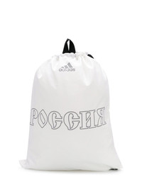 Мужской белый рюкзак с принтом от Gosha Rubchinskiy
