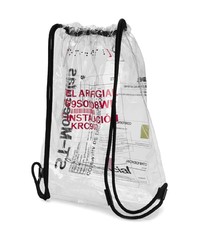 Мужской белый рюкзак с принтом от Marcelo Burlon County of Milan