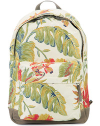 Женский белый рюкзак с цветочным принтом от adidas