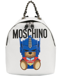 Женский белый рюкзак от Moschino