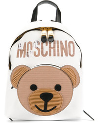 Женский белый рюкзак от Moschino