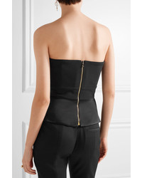 Белый сатиновый корсет от Roland Mouret