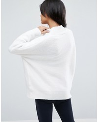 Женский белый свитер на молнии от Asos