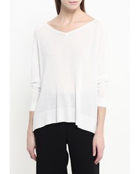 Женский белый свитер с v-образным вырезом от MAX&amp;Co