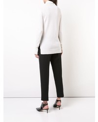 Женский белый свитер с v-образным вырезом от Barbara Bui