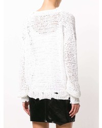 Женский белый свитер с v-образным вырезом от IRO