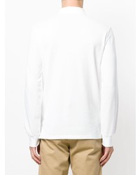 Мужской белый свитер с воротником поло от Polo Ralph Lauren