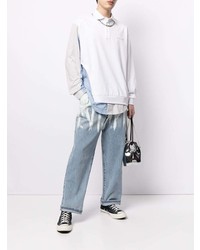 Мужской белый свитер с воротником поло от Feng Chen Wang