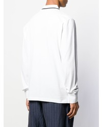 Мужской белый свитер с воротником поло от Vivienne Westwood