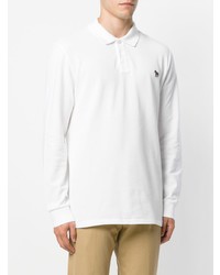 Мужской белый свитер с воротником поло от Ps By Paul Smith