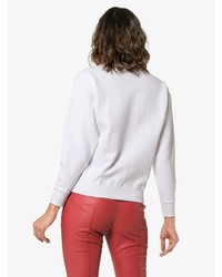 Женский белый свитер с круглым вырезом с принтом от Ashley Williams