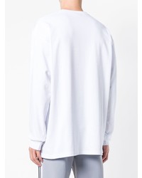 Мужской белый свитер с круглым вырезом с принтом от Gcds