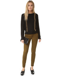 Женский белый свитер с круглым вырезом с шипами от Endless Rose