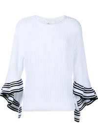 Женский белый свитер с круглым вырезом от 3.1 Phillip Lim
