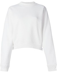 Женский белый свитер с круглым вырезом от Acne Studios