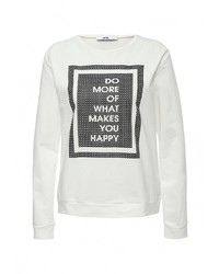 Женский белый свитер с круглым вырезом от adL