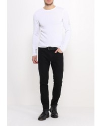 Мужской белый свитер с круглым вырезом от Armani Jeans