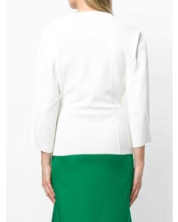 Женский белый свитер с круглым вырезом от Stella McCartney