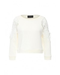 Женский белый свитер с круглым вырезом от Atos Lombardini