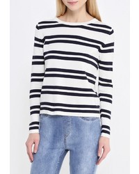 Женский белый свитер с круглым вырезом от Baon