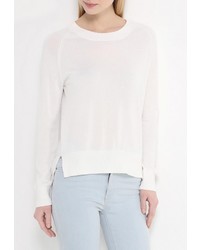 Женский белый свитер с круглым вырезом от Baon