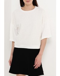 Женский белый свитер с круглым вырезом от Baon