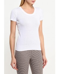 Женский белый свитер с круглым вырезом от Baon