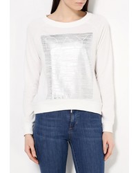 Женский белый свитер с круглым вырезом от Baon