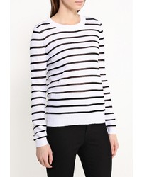 Женский белый свитер с круглым вырезом от Baon