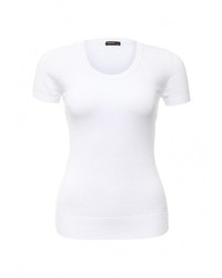 Женский белый свитер с круглым вырезом от Baon