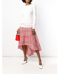 Женский белый свитер с круглым вырезом от Blanca