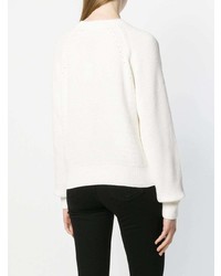 Женский белый свитер с круглым вырезом от Rag & Bone