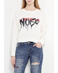 Женский белый свитер с круглым вырезом от Befree