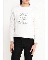 Женский белый свитер с круглым вырезом от Befree