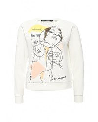 Женский белый свитер с круглым вырезом от Befree