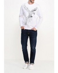 Мужской белый свитер с круглым вырезом от Best Mountain