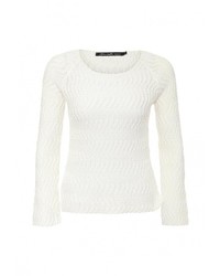 Женский белый свитер с круглым вырезом от BlendShe