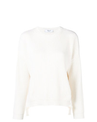 Женский белый свитер с круглым вырезом от Blugirl
