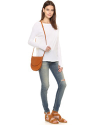 Женский белый свитер с круглым вырезом от Enza Costa