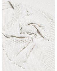 Женский белый свитер с круглым вырезом от RED Valentino